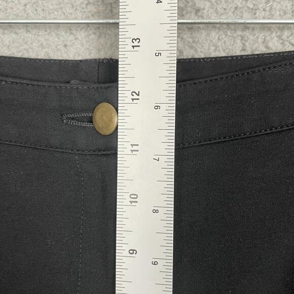 St John Pants Womens 10 Black Straight Leg Classic Pull On Dress Career Stretch - Picture 10 of 11